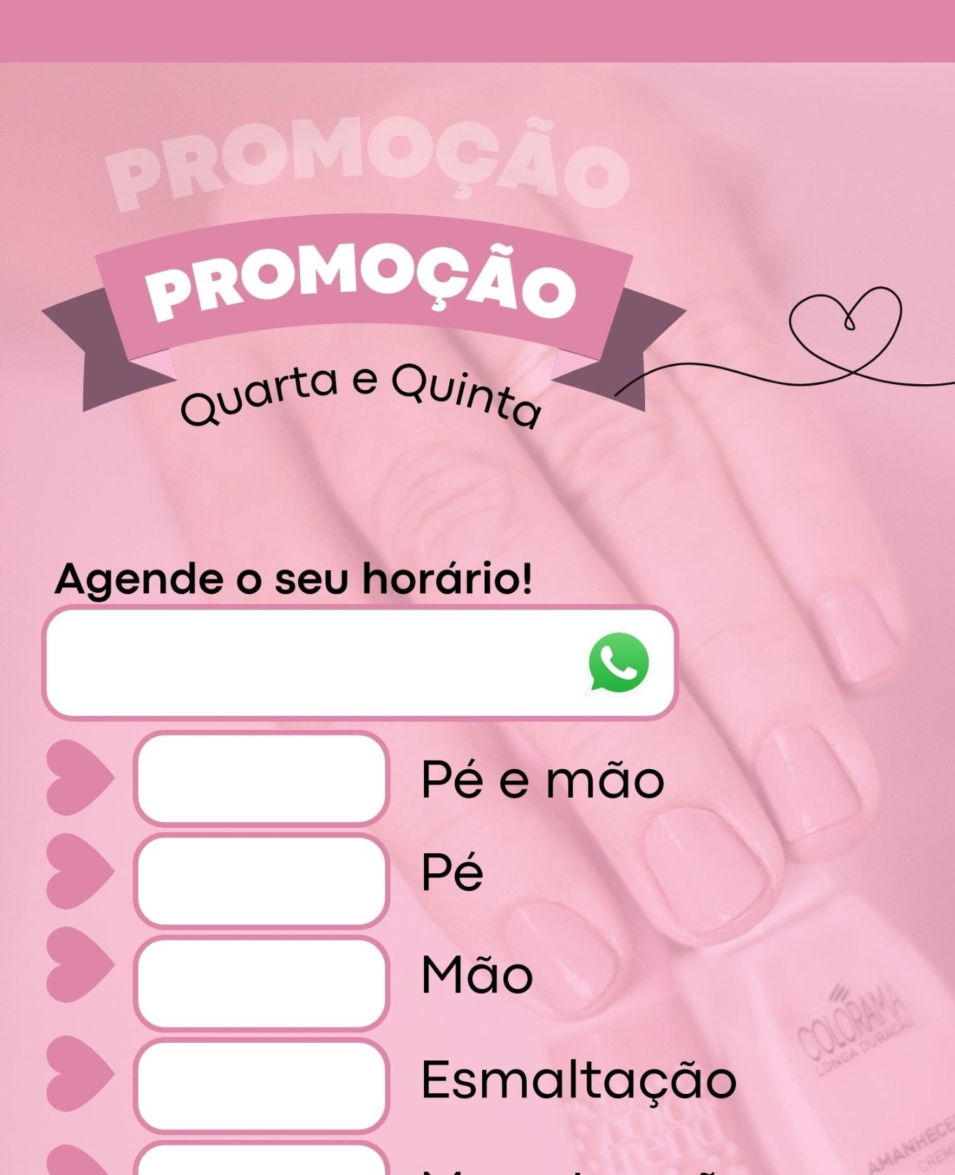 Manicure 4 Promoção